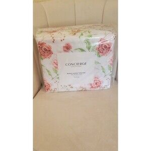 SOLD New Concierge Collection California King Floral bedsheet set